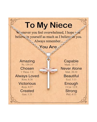 UPROMI To My Friend/Sister in Christ/Granddaughter/Daughter/Niece Gifts - style: To My Niece