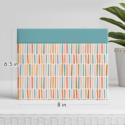 Designer Papers All-Occasion Greeting Card 24 Pack - color: Multicolor Stripes, size: Medium