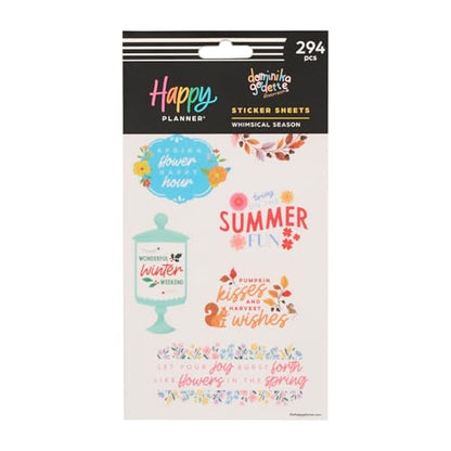 Happy Planner Classic Sticker Pack for Planners, 15 Sheets - color: Whimsical Season