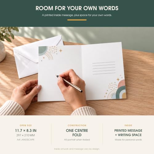 Sympathy Card With Printed Verse Premium A5 Size UK Made