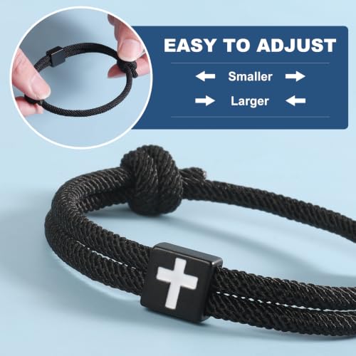 Cross Bracelet for Boys Baptism First Communion Confirmation - color: Confirmation