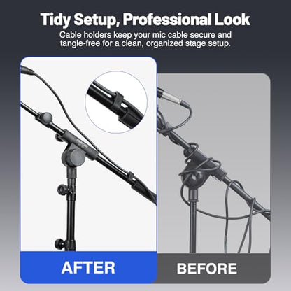 Phenyx Pro Adjustable Microphone Stand with Large Tray MA-S1