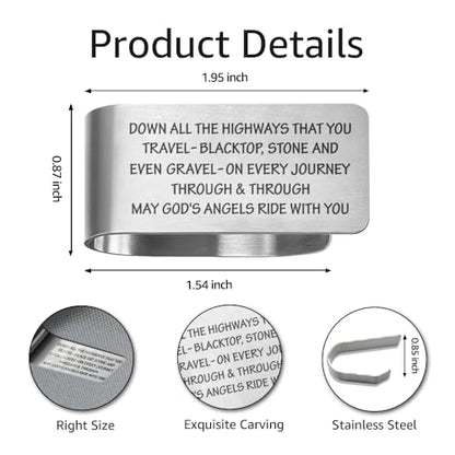 Guardian Angel Car Visor Clip, Christian Visor Clip for Men Women - color: Sliver10