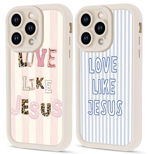 2 Pack Stylish Jesus Christian Love Like Jesus Phone Cases for iPhone 11 Pro Case Stripe Designed Shockproof Soft Protective for Women Men Cover Funda for iPhone 11 Pro 5.8 Inch - color: Stripe, size: for iPhone 11 Pro