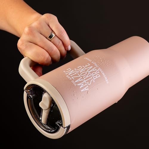 DIVERSEBEE 30 oz Insulated Stainless Steel Tumbler with Lid (Mocha) - color: Mocha, size: 30 Ounces