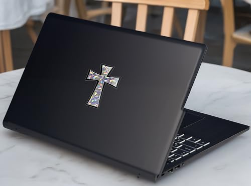 Elektroplate Christian Tapered Cross Reflective Car Decal 3.25" - color: Tapered Reflective