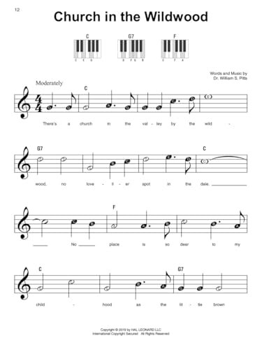 Gospel Super Easy Songbook | 60 Gospel Classics for Piano | Easy Piano Arrangements with Chords and Lyrics | Christian and Worship Songs for Beginners | Gift for Pianists