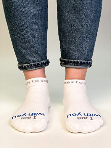 notes to self – Inspirational Religious Socks for Men & Women, Spiritual Gifts - color: White, size: Medium