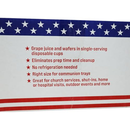 100 Prefilled Communion Cups with Premium Red Grape Juice and Wafers by Cup of Life – Fresh, Convenient, and Ready to Serve