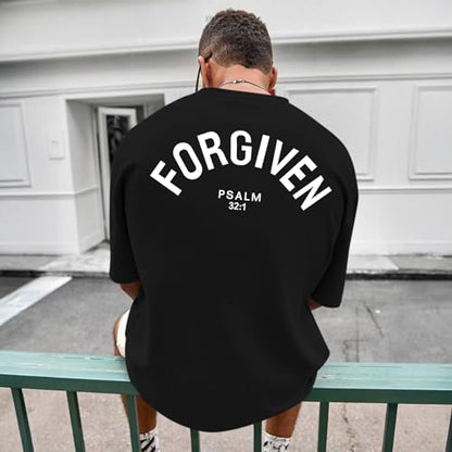 Christian Jesus Shirts for Men God Religious Faith Shirt Bible Verse Inspirational Oversized Graphic Tees Tops - color: Black, size: Medium