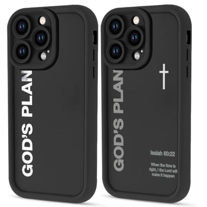 God's Plan Isaiah 60:22 Bible Verse Jesus Cross Christian Phone Case for iPhone 17e/iPhone 16e Case Shockproof Soft Protective for Women Men Cover Funda for iPhone 17e/iPhone 16e 6.1 Inch - color: Black