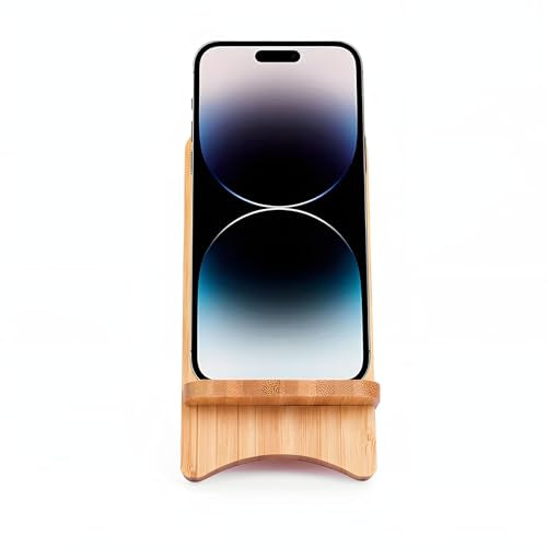 Bamboo Phone Stand, Desktop Stand, Simple Phone Stand, Compatible with All Phones (Bamboo) - color: bamboo