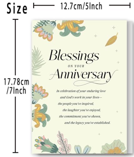 Christian Anniversary Cards, Religious Anniversary Card for Couples - color: Mu-382