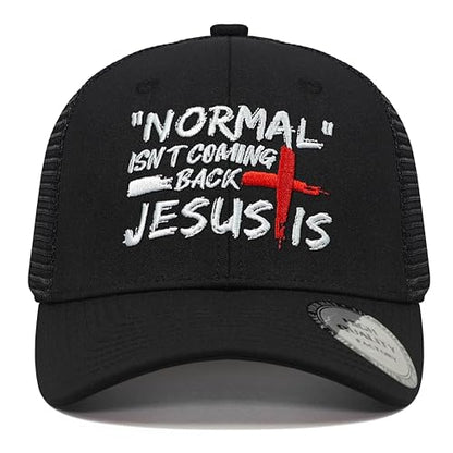 Christian Hats for Men Women,Jesus Cross Hat Christian Religious Gifts for Birthday/Christmas - color: 212.black