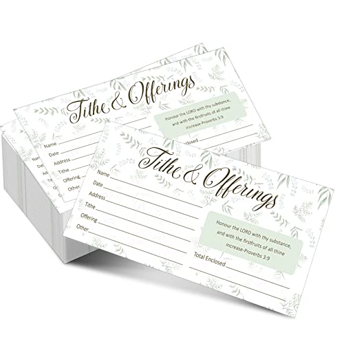 Eaasty 200 Pcs Church Offering Envelopes Bill Size Donation,Leaves Style - style: Leaves Style