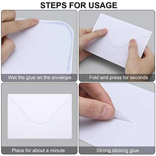 100 Pack White 4x6 Envelopes, Contour Flap A4 Envelopes for Engagement Invites, Weddings Invitation, announcements, Baby shower, Perfect for RSVP Card 120gsm, 4.5 x 6.4 Inches - 100% Recycled - color: White-100