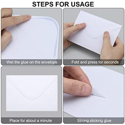 100 Pack White 4x6 Envelopes, Contour Flap A4 Envelopes for Engagement Invites, Weddings Invitation, announcements, Baby shower, Perfect for RSVP Card 120gsm, 4.5 x 6.4 Inches - 100% Recycled - color: White-100