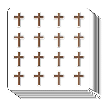 Cross Christian Planner Stickers, 0.5in Monthly Scrapbooking Kids DIY Arts Crafting 208-Pack