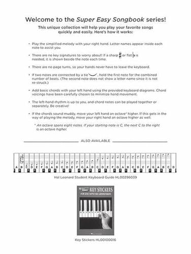 Country Super Easy Songbook | 60 Classic Country Hits for Piano Simple Arrangement | Easy Piano Sheet Music with Right-Hand Melodies and Chord Diagrams | Beginner Friendly Country Music Songbook