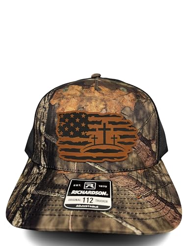 Christian Jesus Cross Hat for Men and Women – God Religious Faith Baseball Cap Trucker Snapback Hat - color: Rt Black Mesh