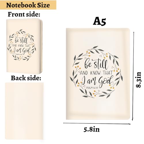 Beige Christian Hard Shell Journal Notebook 200 Sheets (5.8 x 8.3) 02 - color: Multi 1153