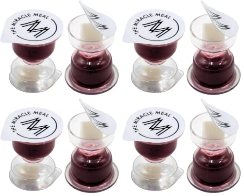 The Miracle Meal Chalice Pre-filled Communion Cups: 100% Concord Grape Juice & Wafer - Box of 100 for Divine Communion Experiences - size: 0.17 Fl Oz (Pack of 400)