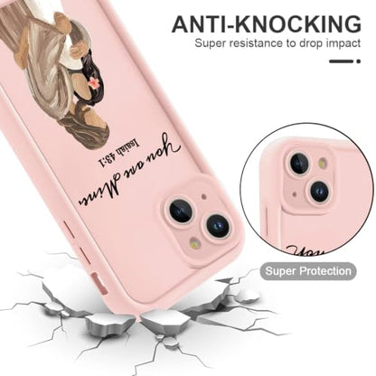 for iPhone 16 Pro Max 6.9'' Cute Bible Verse Hug Phone Case - color: Pink-You Are Mine, size: iPhone 16 Pro Max