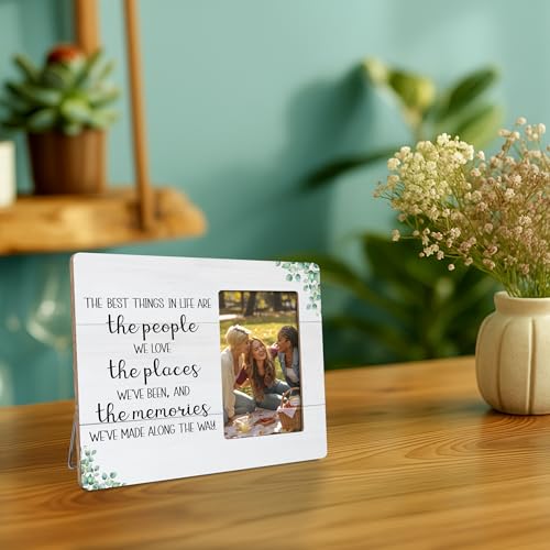 Motivational Picture Frame Gifts for Family Friends, The Best Thing in Life are the People We Love Frames Fits 4x6 Photo - color: Black