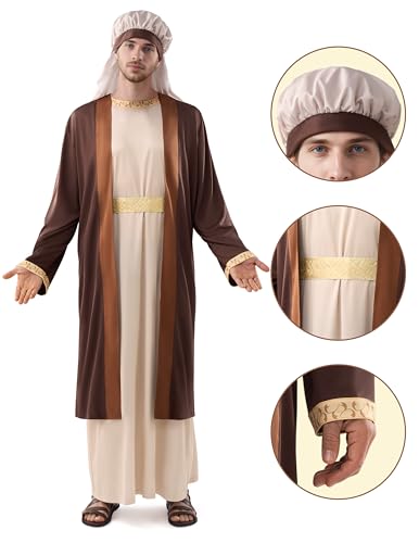 Spooktacular Creations Halloween Adult Bible Costume, Biblical Robe, Halloween Costumes for Men - size: Medium