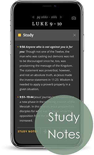 NLT Large Print Thinline Reference Holy Bible (Red Letter, Genuine Leather, Black, Indexed): Includes Free Access to the Filament Bible App Delivering ... Notes, Devotionals, Worship Music, and Video