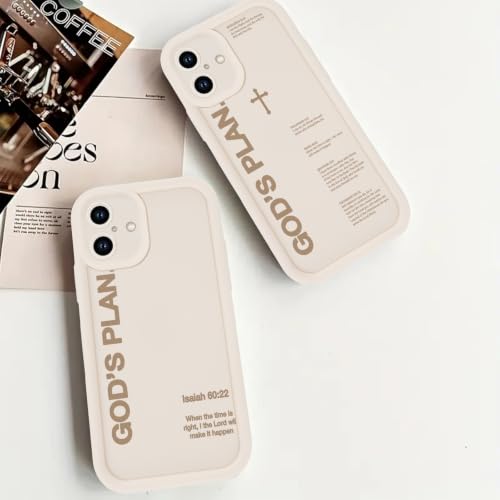 God's Plan Isaiah 60:22 Bible Verse Jesus Cross Christian White Phone Case for iPhone 17e/iPhone 16e Case Shockproof Soft Protective Cover Funda for iPhone 17e/iPhone 16e 6.1 Inch - color: White