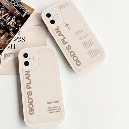 God's Plan Isaiah 60:22 Bible Verse Jesus Cross Christian White Phone Case for iPhone 17e/iPhone 16e Case Shockproof Soft Protective Cover Funda for iPhone 17e/iPhone 16e 6.1 Inch - color: White