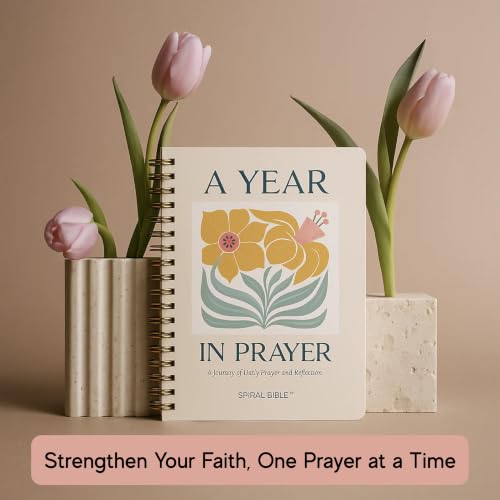 Official Spiral Bible: A Year in Prayer, Guided Prayer Journal (Floral) - color: Floral