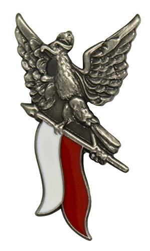 Polart | Polish Lapel Pin - Polska Pin with Butterfly Clutch - Poland Gifts for Suits, Bags, Hats, and Collectors of Jewelry Lapel Pins and Brooches (for Men & Women) - style: Polart Soaring White Eagle