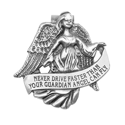 Guardian Angel Visor Clip Car Sun Visor Accessories Medal Bless Driving Safety Religious Gift for Driver, Parent, Family, Friend (1 Pcs)