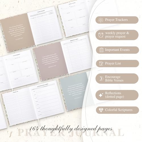 Lanpn Bible Prayer Journal for Woman, 68 Weeks Bible Study Journal Christian Prayer Planner Notebook with Scripture Verse, Daily Devotional Stuff, Christian Religious Faith Gifts, Leather Hardcover - color: Bible-31:25
