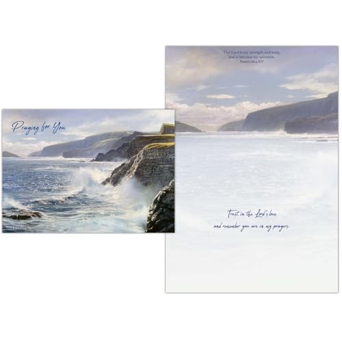 Puffin Islands Coastline KJV Prayer Card, 1 Count - color: Puffin Islands Coastline