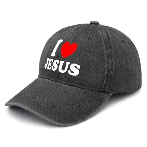Y'Alls Need Jesus Hats for Mens Aesthetic Washed Distressed Baseball Cap - color: Black9