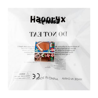 Haooryx Christmas DIY Gingerbread Stickers - 300pcs Self-Adhesive Christmas Make a Gingerbread House Sticker Roll Make Your Own Sticker GiftWrap Decals DIY Art Craft Winter Xmas New Year Gift Wrapping - style: Christmas Gingerbread House 1Roll