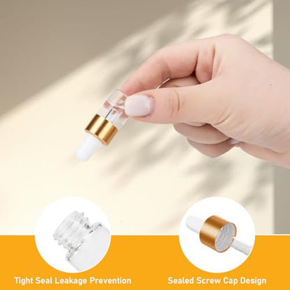20 Pack 1ml Mini Dropper Bottle for Cuticle Oil - size: 1ml