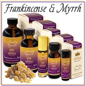 ABBA Oil Frankincense & Myrrh 1/2oz Bottle Anionting Prayer Oil in a Gift Box - ABBA Jerusalem (.50oz) - size: 0.5 Fl Oz (Pack of 1)