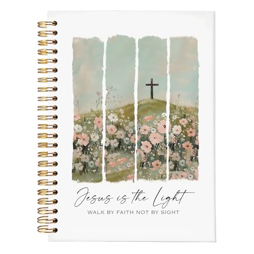 Bible Journal for Women,Bible Nnotebook,Gifts for Christian Women - color: Jesus is the light