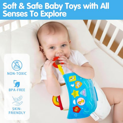 Baby Toys 6-12 Months - Noah's Ark Toy with Stuffed Animals, Baptism Gifts