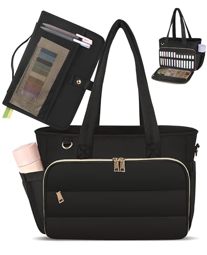 Large Bible Bag with Bible Cover Case for Women, Quilted Church Tote Bag Carrying Case, Mothers Day Gift