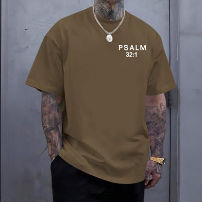 Christian Jesus Shirts for Men God Religious Faith Shirt Bible Verse Inspirational Oversized Graphic Tees Tops - color: Brown, size: Medium