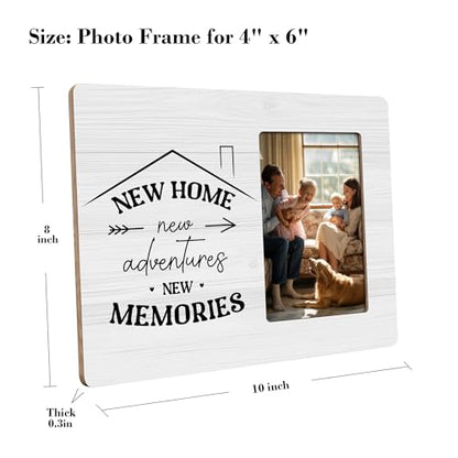 Housewarming Gifts New Home Picture Frame, First Time House Owner Gift, New Apartment Décor Frames Fits 4x6 Photo - color: Green