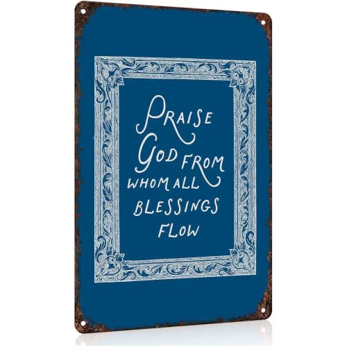 Religious Blessing Quote Aluminum Metal Sign 8 x 12 Inch