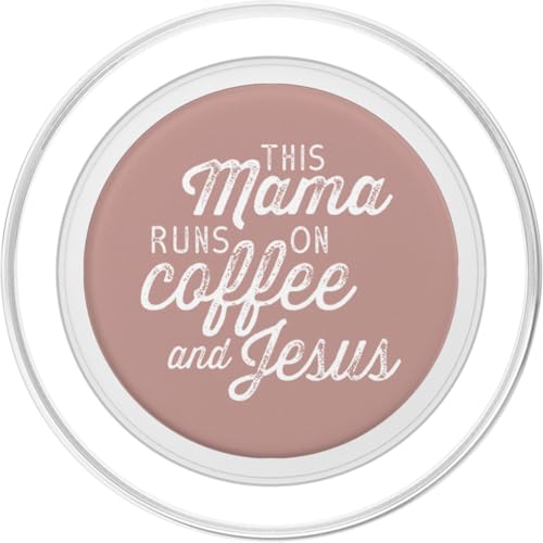This Mama Runs on Coffee and Jesus - Cute Christian Quote PopSockets PopGrip for MagSafe - style: Magnetic PopGrip