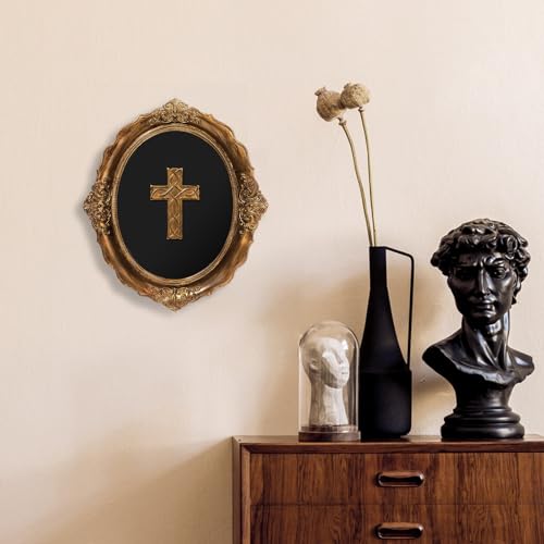 Thyle Cross Wall Art Decor Vintage Sculpture Catholic Wall Art - style: Cross