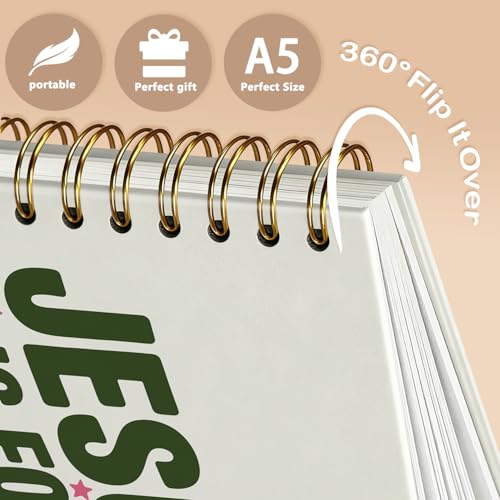 Enkvke Christian Motivational Inspirational Notebook A5 - color: Jesus is for everyone-A5